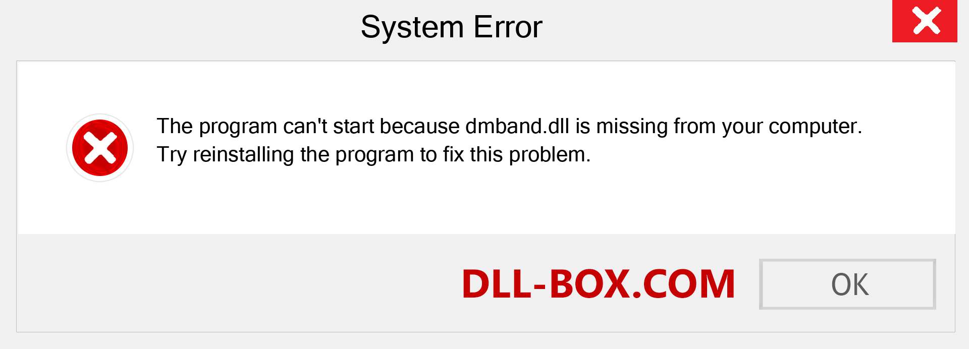  dmband.dll file is missing?. Download for Windows 7, 8, 10 - Fix  dmband dll Missing Error on Windows, photos, images