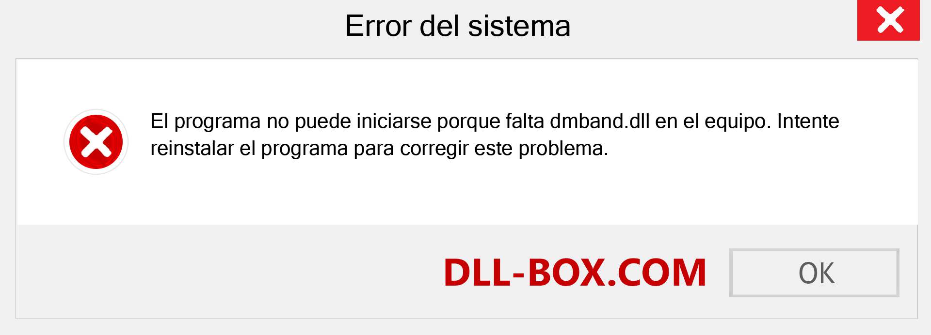 ¿Falta el archivo dmband.dll ?. Descargar para Windows 7, 8, 10 - Corregir dmband dll Missing Error en Windows, fotos, imágenes